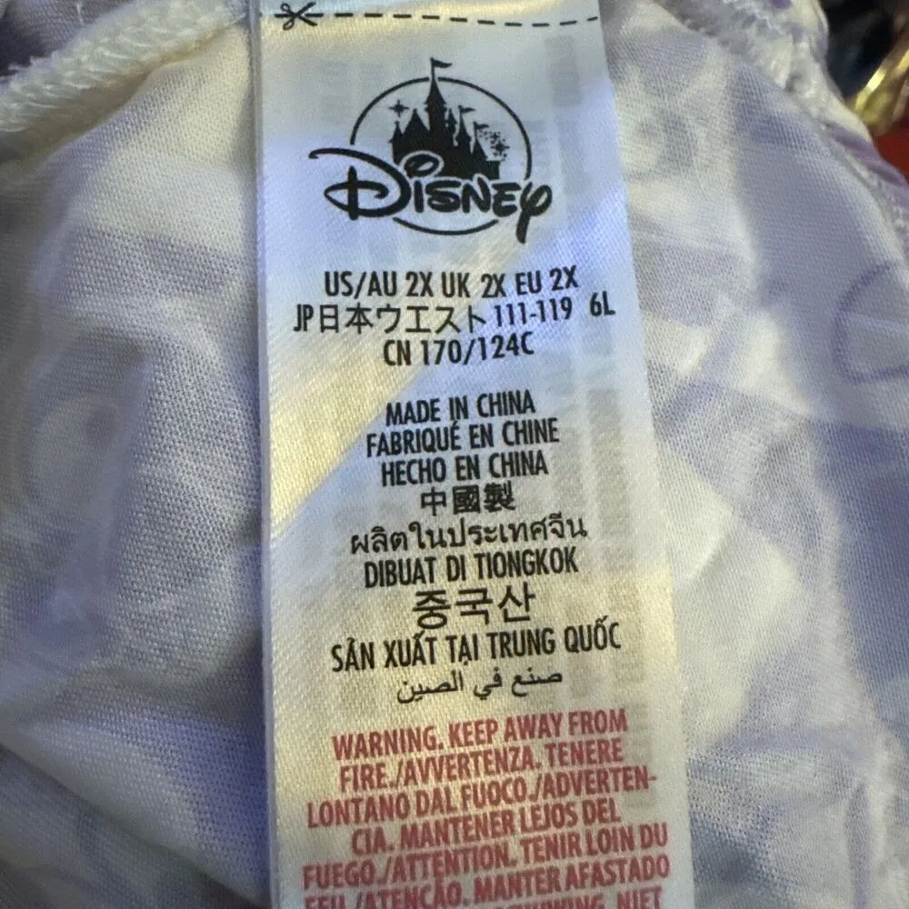 Disney Stitch Sleep Pajama Shorts, Lounge Plus Size 2X Purple Women's  New G8 - Image 5