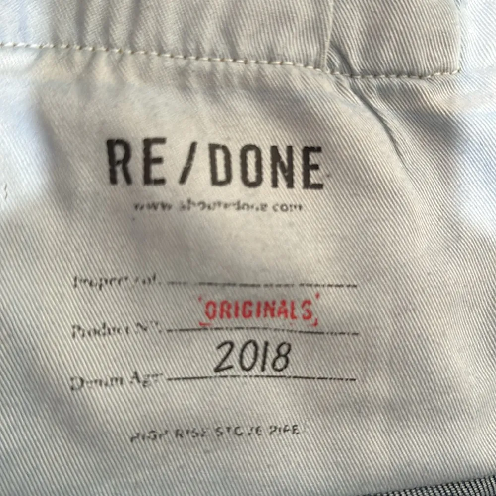 RE/DONE High Rise Stove Pipe Straight Leg Jeans Size 24 - Image 13