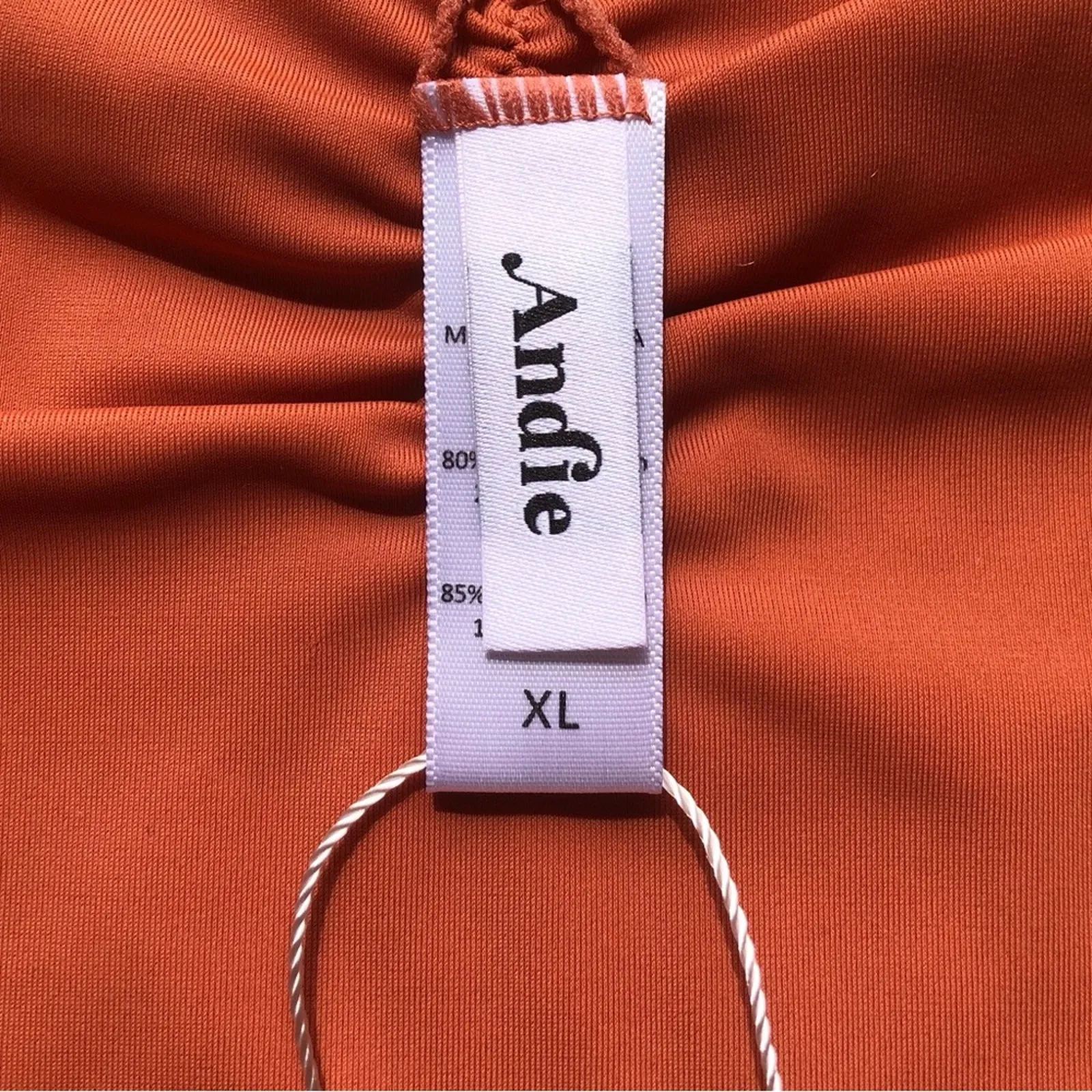 Andie NWT The Symi Sustainable High Leg Cut Low Rise Bikini Bottom Cedar XL - Image 7