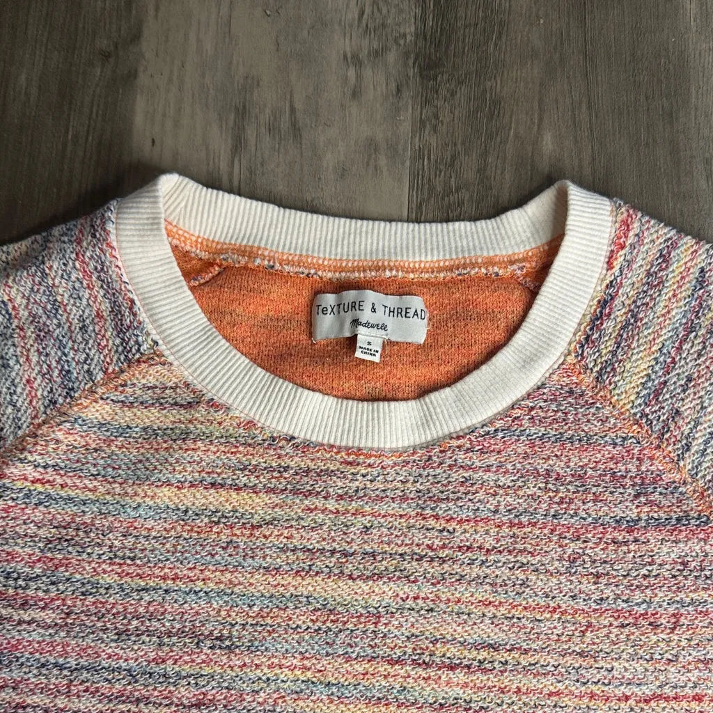 Texture & Thread Madewell Multicolor Short Sleeve Knit Tee - Image 4