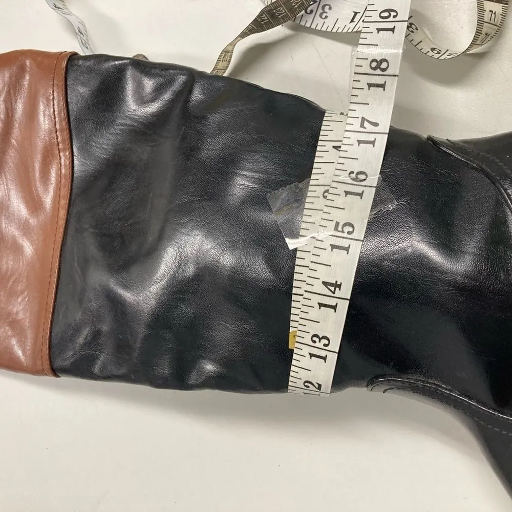 IT’S OK, Women’s Riding Boots, Black & Brown, Size, 9M, All Man Made Materials Size 9 - Image 13