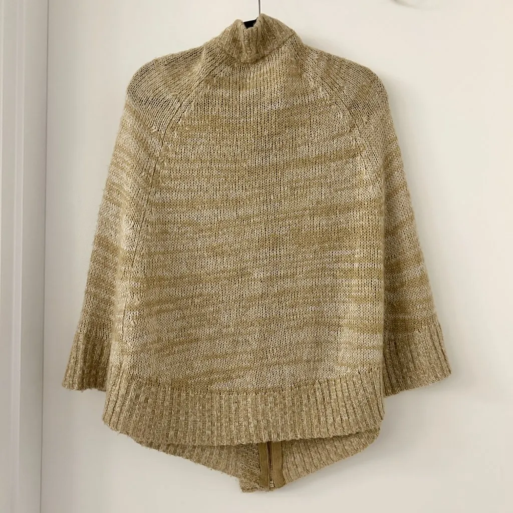 Guess Vintage Faux Leather Cape Poncho Shawl Size XS/S - Image 6