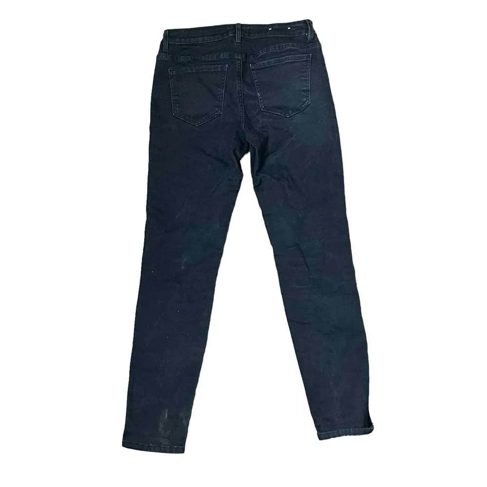 Harper Heritage Women Size 27 Mid-Rise Skinny Ankle Jeans Stretch Dark Denim - Image 11