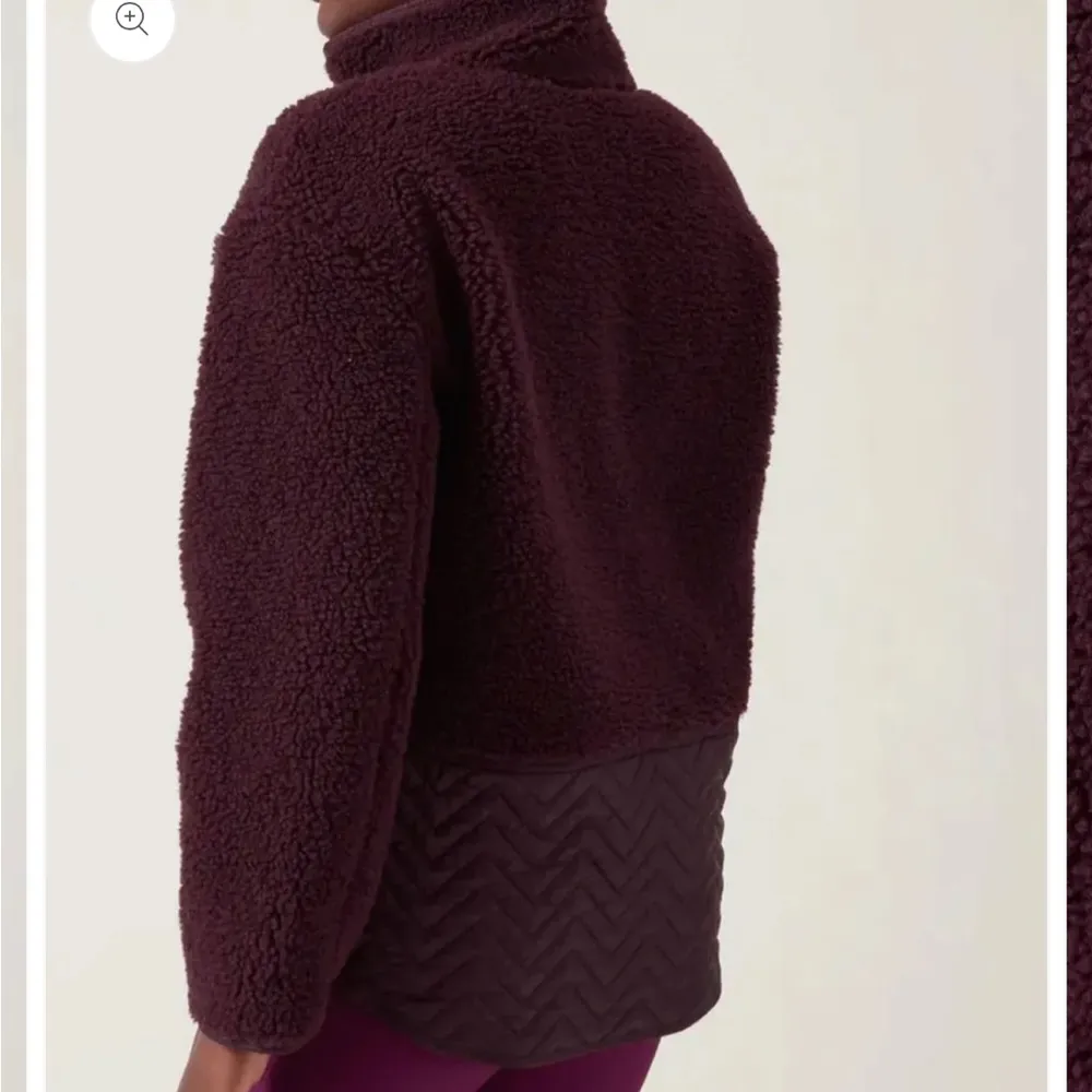 NWOT  Cozy Sherpa Snap Sweatshirt Pullover - Image 2