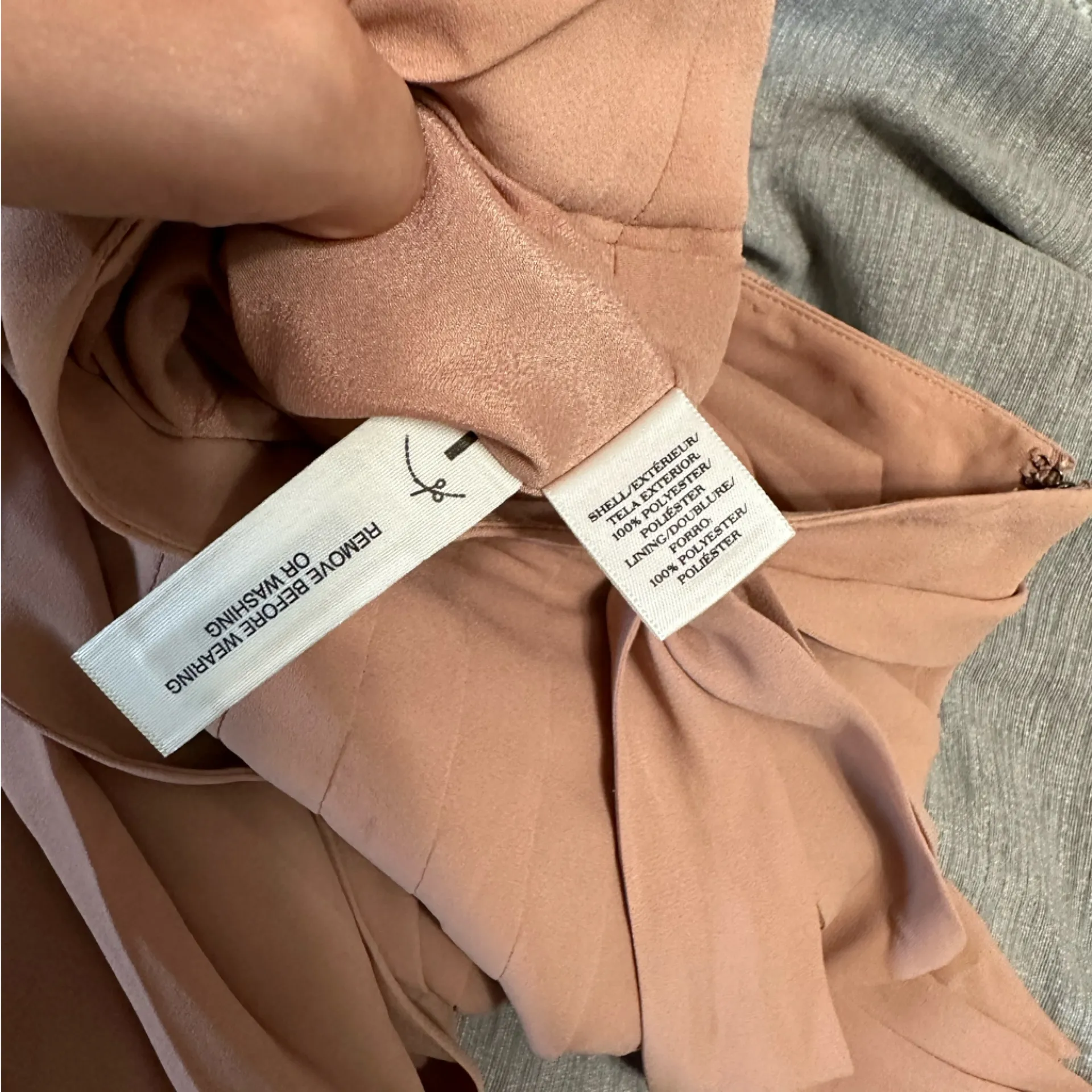 last chance Skirt NWOT Pleated Ann Taylor Petite Size 0 Blush Pink - Image 4