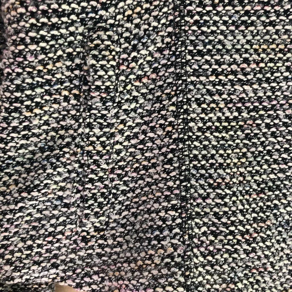 Maurices lightweight multicolor tweed asymmetrical moto blazer jacket size XL - Image 5