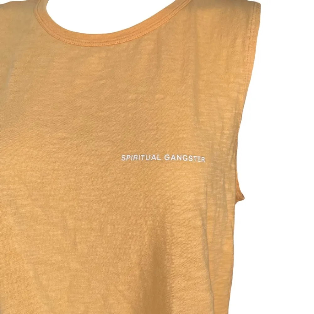 Spiritual Gangster SG Double Twist Tank Apricot, Sz XL - Image 10