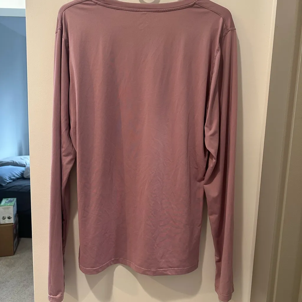 Mauve Long Sleeve Swim Top Pink Size XL - Image 4