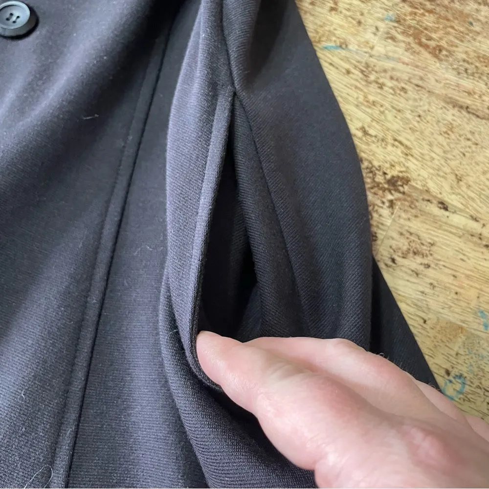 Comfy USA Prato Jacket Zip Up Button Detail‎ Flared Pockets Size Medium Black - Image 8