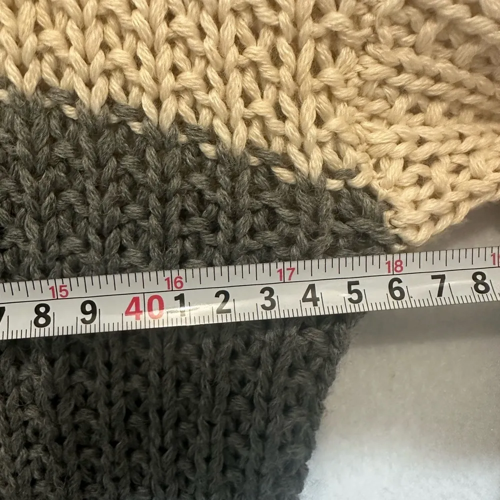 Jcp womens sweater pullover knit wool blend size M Tan Size M - Image 4