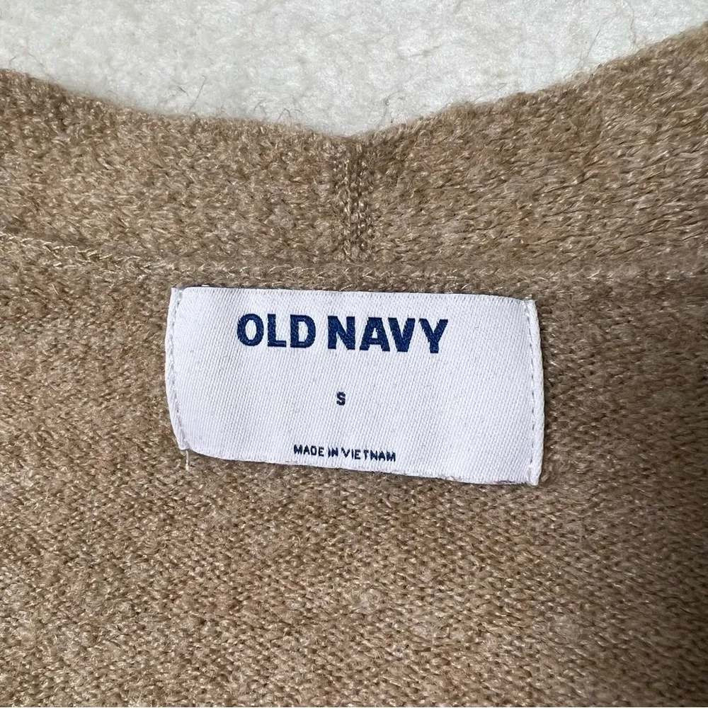 Old Navy Tan Knit Button Front Cardigan - Image 5
