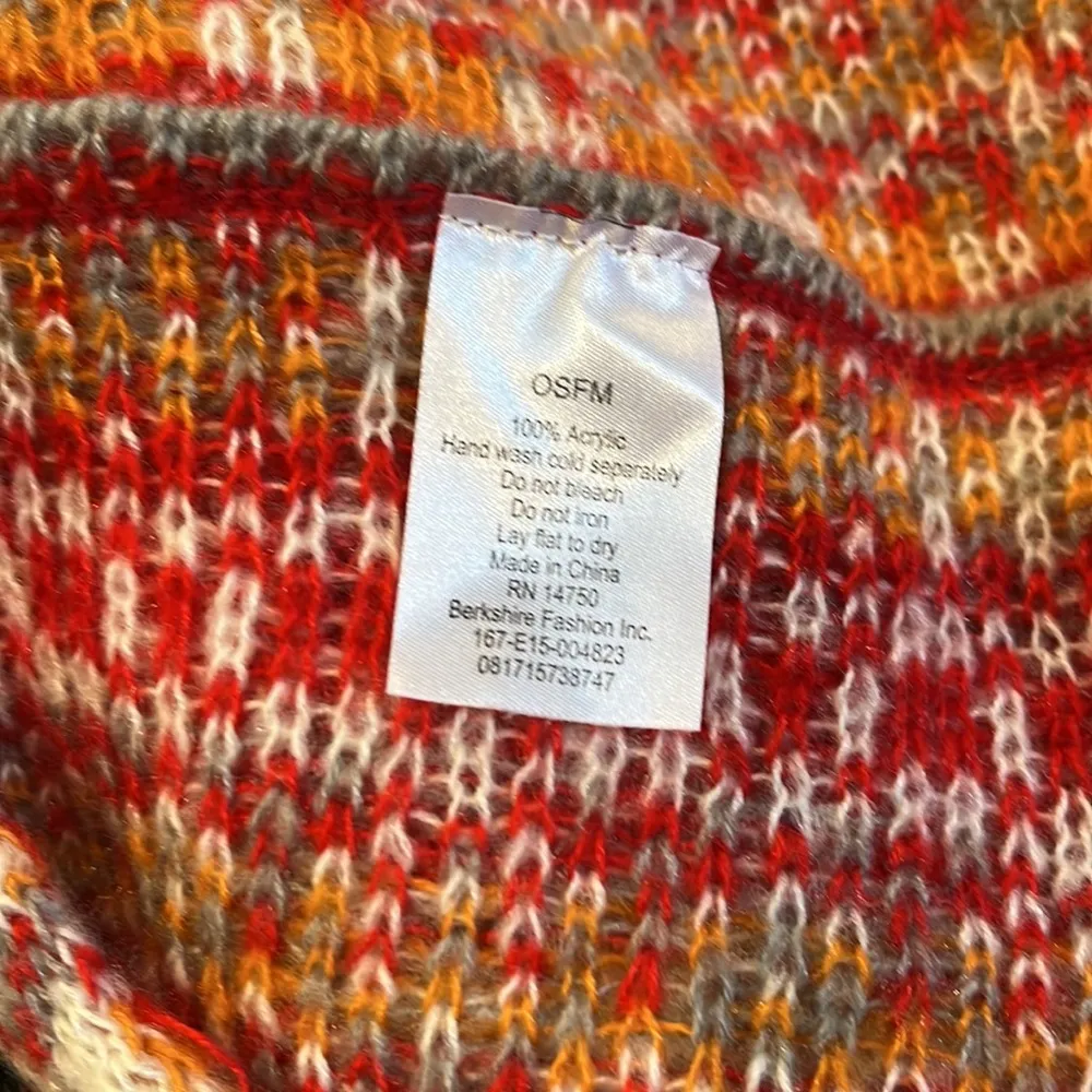 Una Talla Multicolor Infinity Scarf OSFM Orange - Image 5