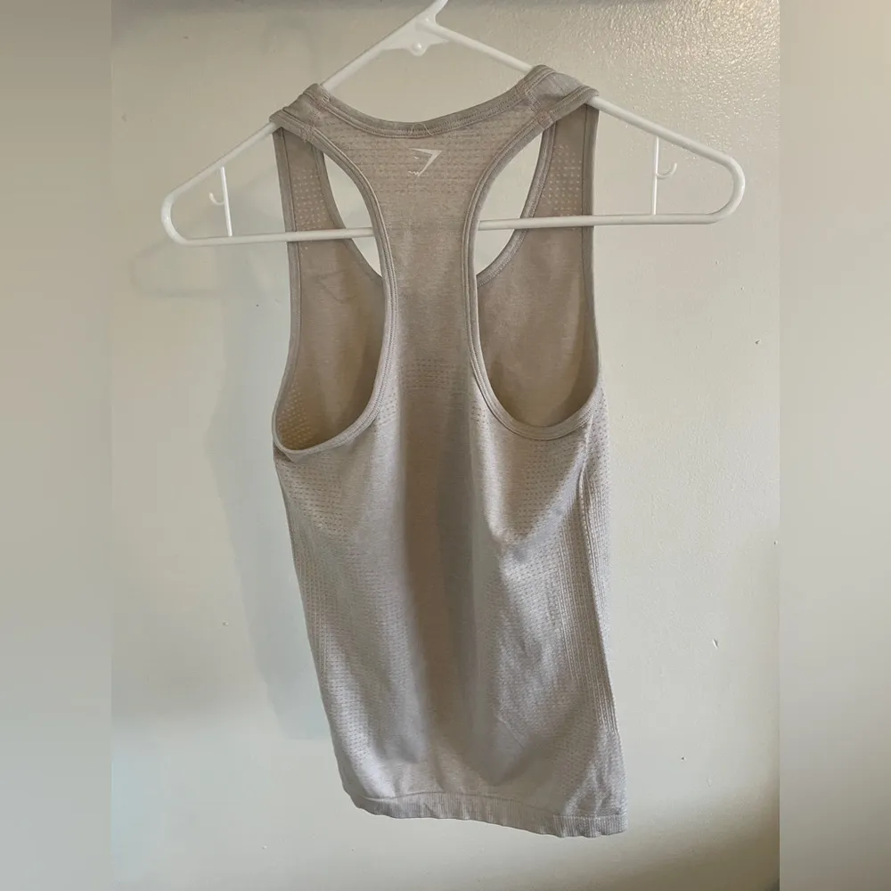 Gymshark Vital Seamless Vest Racerback Tank Blush Nude (Small) - Image 2