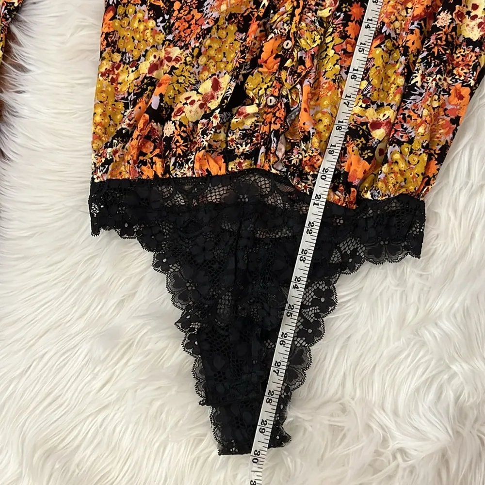 Free People NWT Floral w/ Lace 
Heat Wave Bodysuit Size XS - Image 7