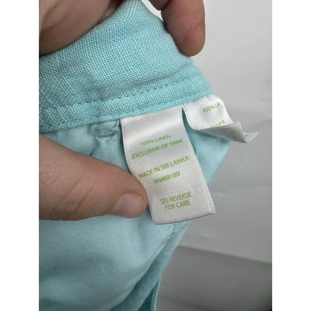 Lilly Pulitzer The Calla Shorts‎ Women 2 Blue Preppy Summer Resortwear Beach - Image 6