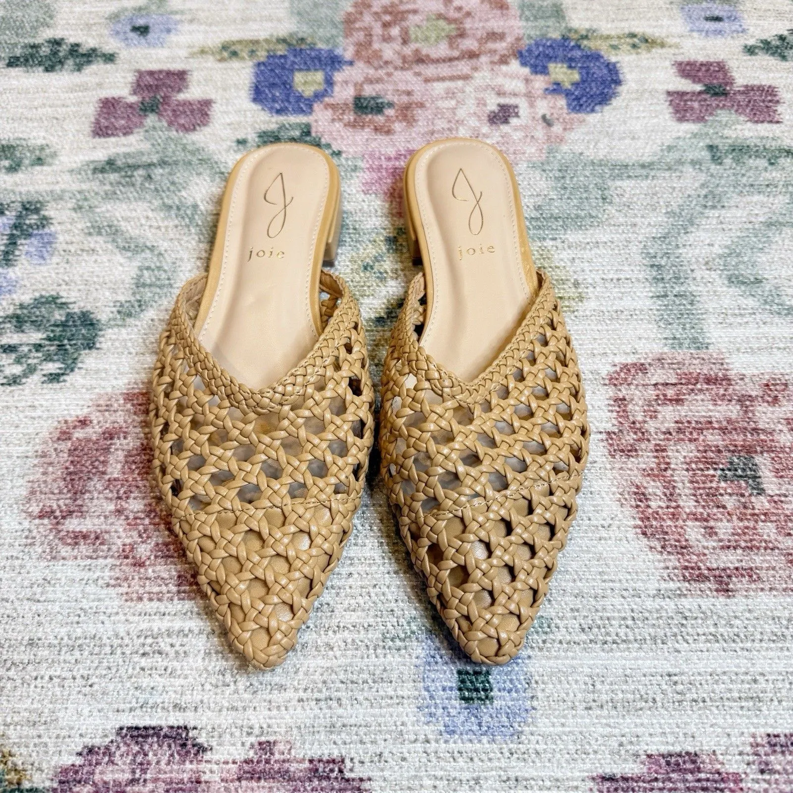 Joie Womens Woven Point Toe Slip On Shoes Size 7 Resort Vacation Coastal Casual - Image 2