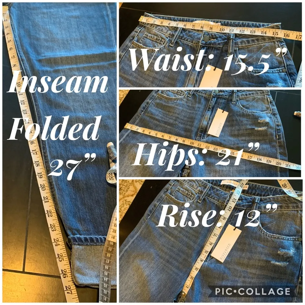 NWT High waist mom jeans size 11 / 30 Blue - Image 8