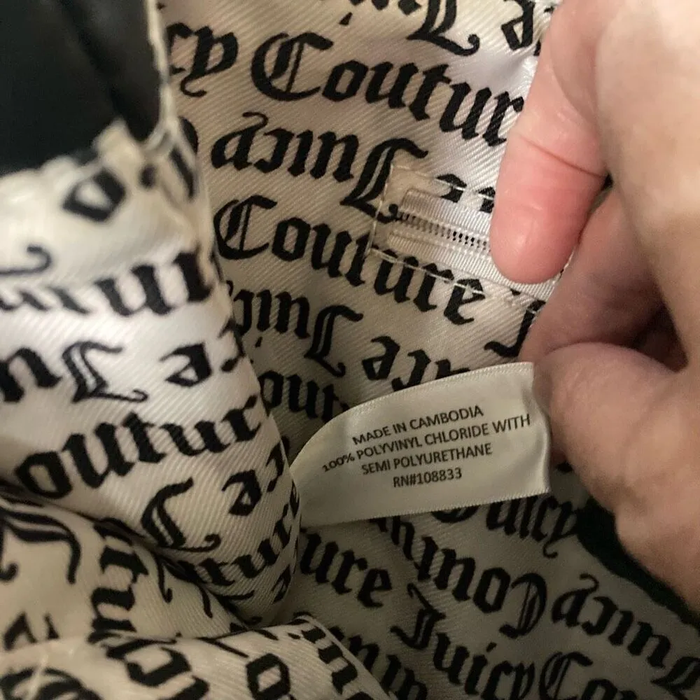 Juicy Couture Billboard Rose floral double strap crossbody convertible handbag - Image 11