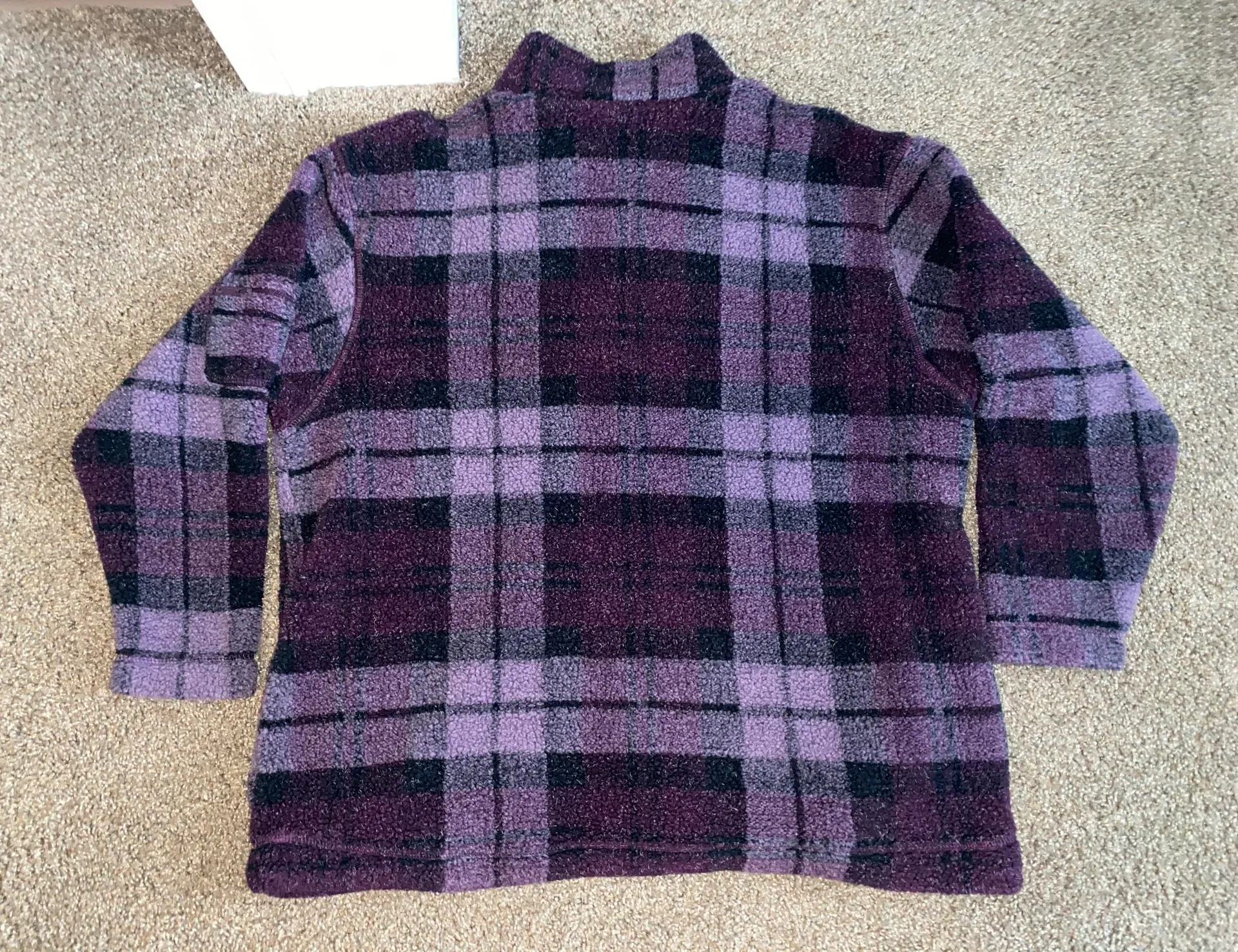 Oversized Teddy Quarter zip Purple Size L - Image 5