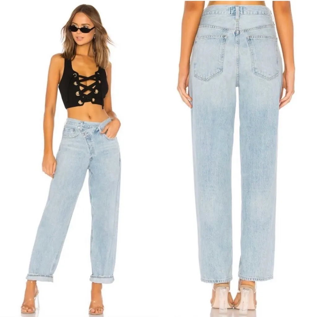 AGOLDE  Criss Cross Upsized Jean Suburbia - Image 4