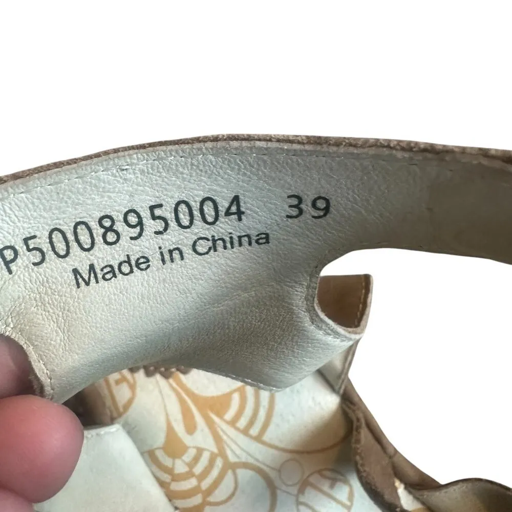 Fly London Yeba 895 Leather Sandals Strappy Comfort Durable Size 39 8 Women's - Image 11