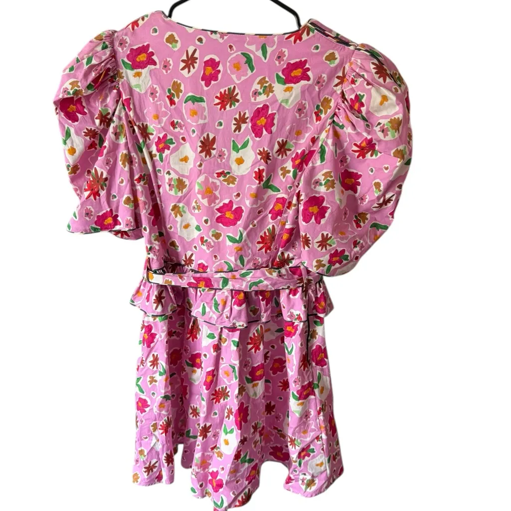 Celia B Amethyst Pink Floral Mini Dress Size XS - Image 7