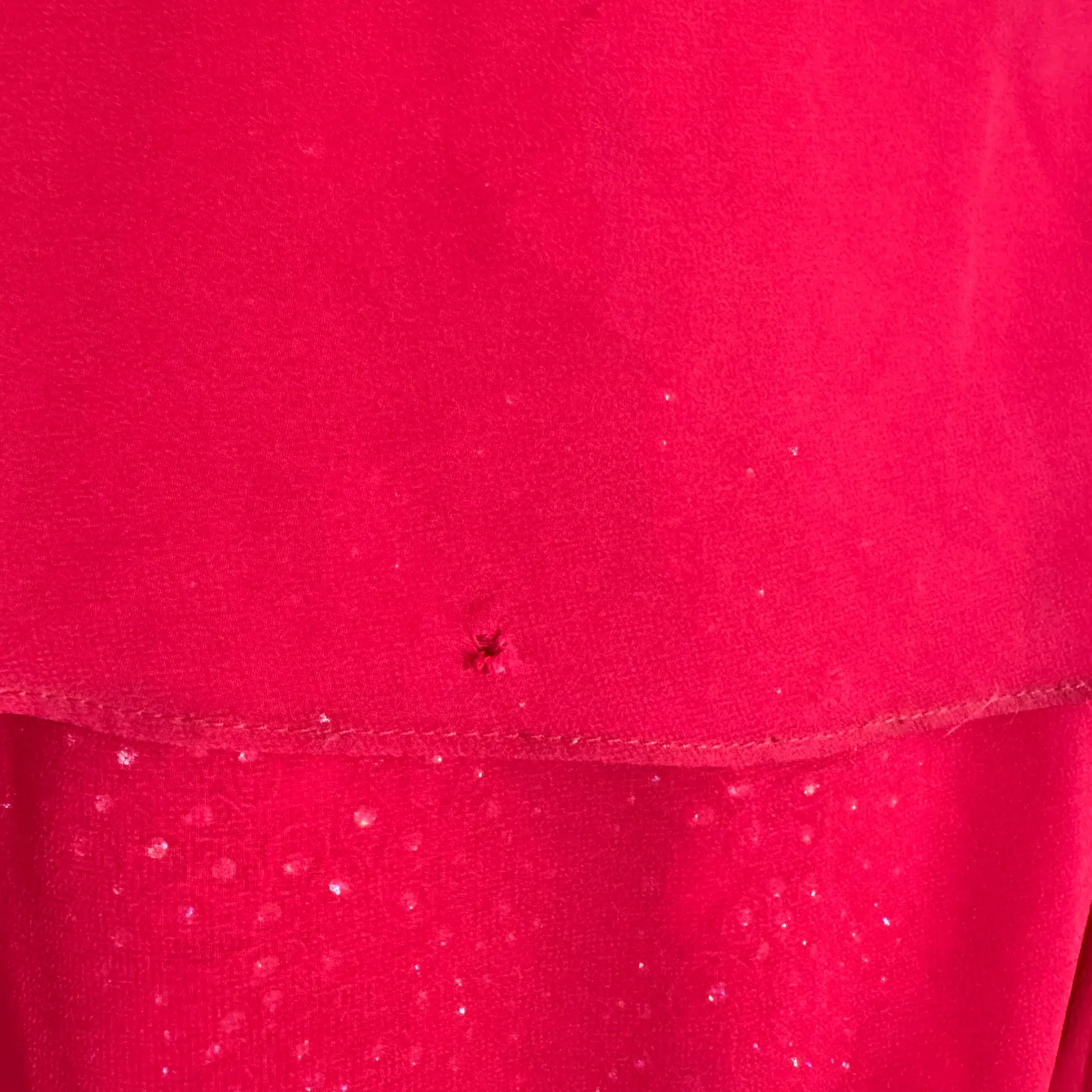 Blondie Nites Bling Formal Maxi Gown Dress Y2K Juniors 3 Red Prom Romantic Glam - Image 9