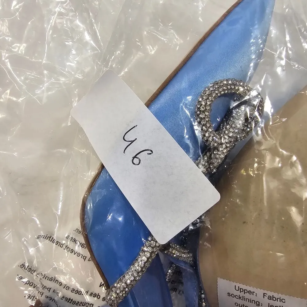 Jeffrey Campbell X REVOLVE Apresdouze Heel in Baby Blue Satin Silver - Image 8