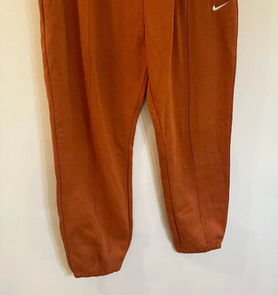 NEW Nike Women's Loose Fit Mid Rise Sweatpants sz XL Dark Orange - Image 4