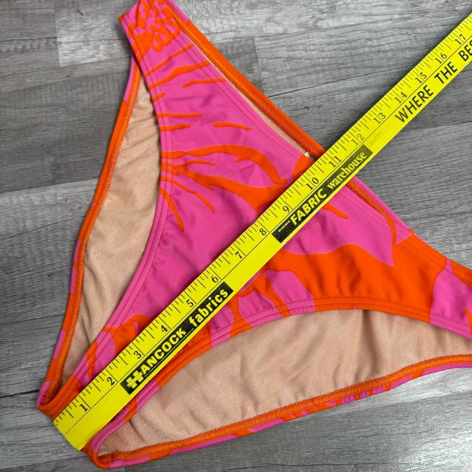 NWT Speedo Floral Bikini Set Orange Size 14 - Image 6