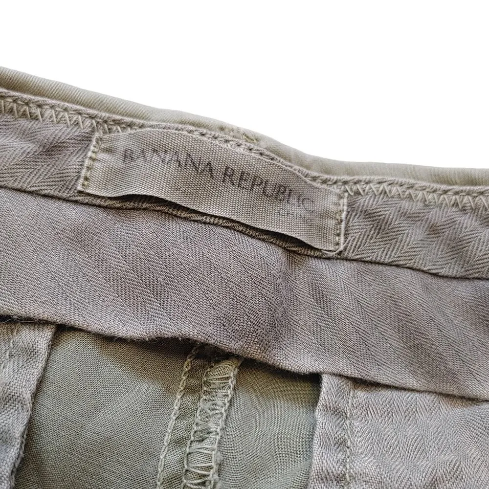 Banana Republic Green Straight Leg Jeans Soft Size 2 Work Pants Casual Bottoms - Image 4