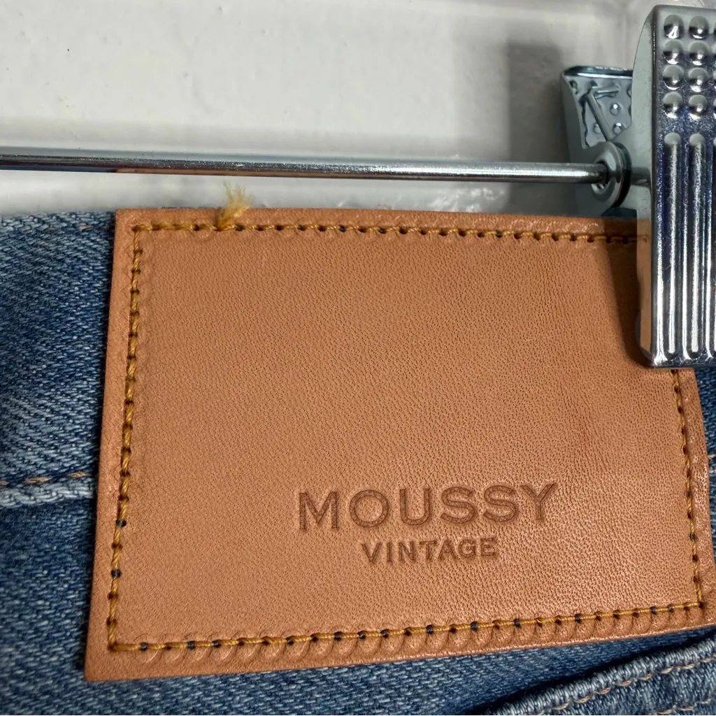 Moussy Vintage Lenwood Ankle Distressed‎ Blue Skinny Jeans Size 27 Stretch - Image 7