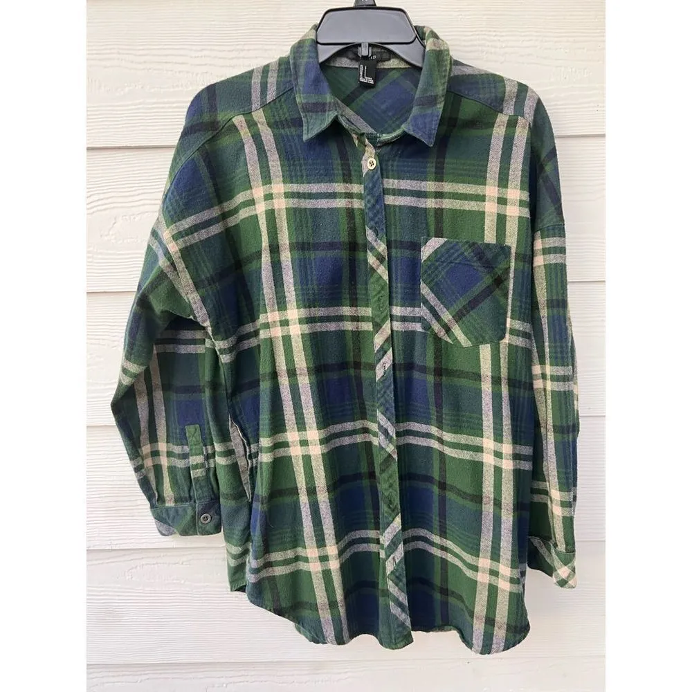 FOREVER 21 Plaid flannel shirt size L - Image 7