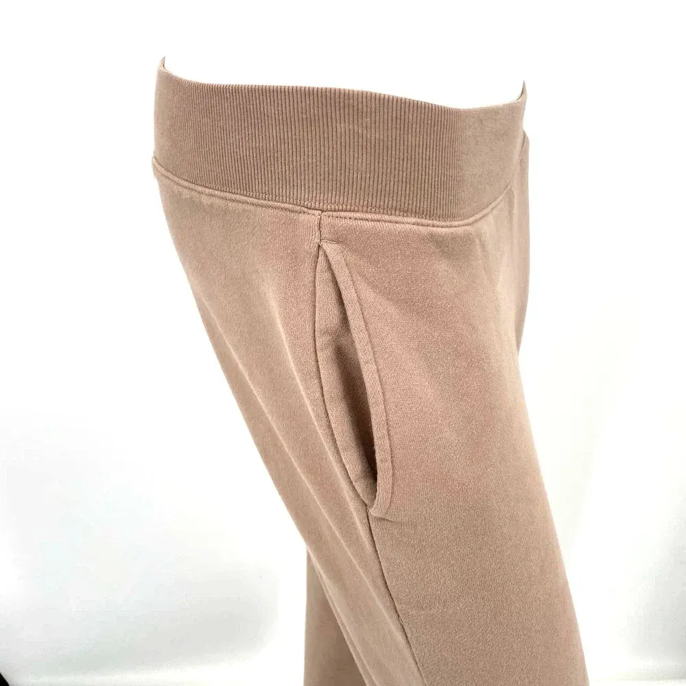 Aritzia Tna Cozy Fleece Boyfriend Cuffed Sweatpants Joggers Tan Taupe Size 2XS‎ - Image 5