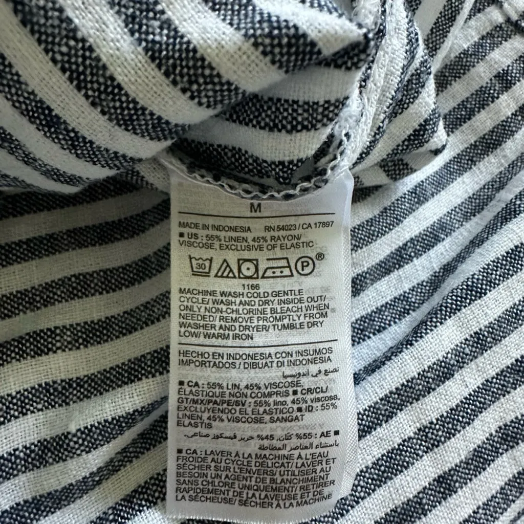 Old Navy Linen Blend Striped Mini Dress - Image 7