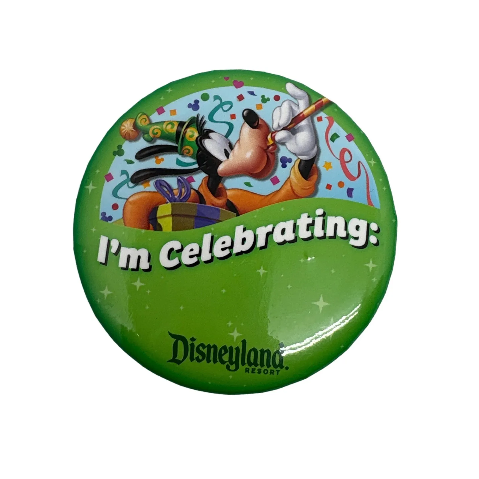Disneyland Button Set First Visit I'm‎ Celebrating Goofy Mickey Mouse  Pin - Image 3