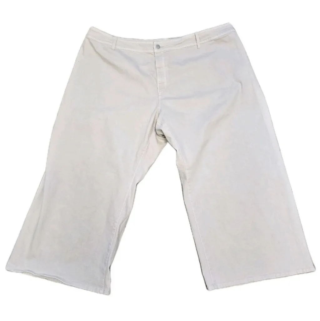 Universal Threads Womens Plus Khaki Tan Wide Leg Pants Ankle Size 30 Stretch NWT - Image 5