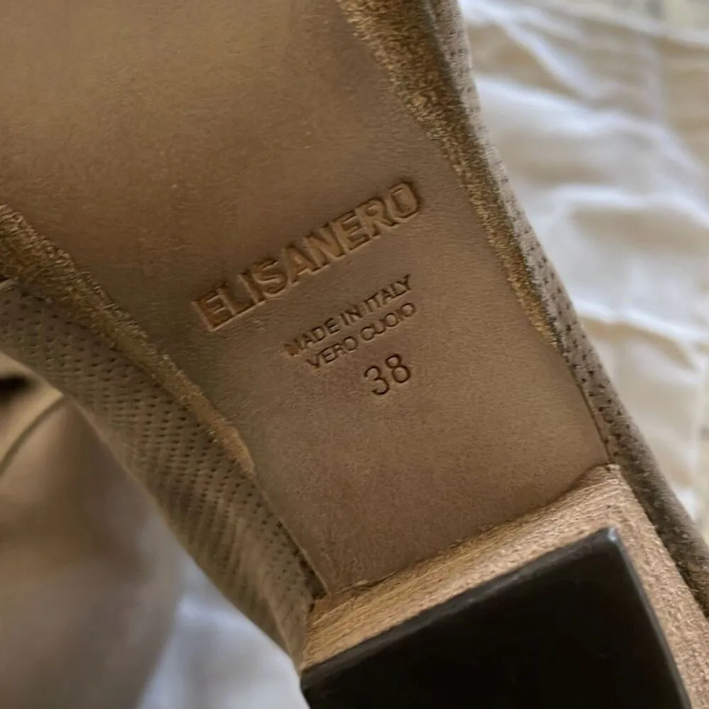 Elisa Nero Womens Lace Up Low Top‎ Heeled Boots Brown Size 38 NWOT - Image 9