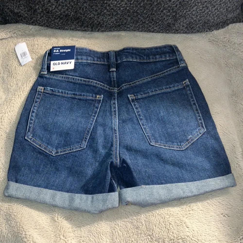 NWT Old Navy High Rise, O.G Straight Jean Shorts, Size 0 - Image 4