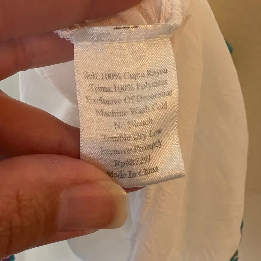 Johnny Was Embroidered Tunic/Cover-Up Dress Size‎ Medium - Image 7