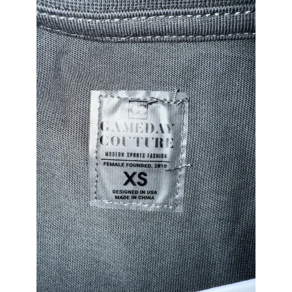 Gameday Couture Women's Blue Kentucky Wildcats Go Time Rhinestone Crop Tshirt XS Gray - Image 8