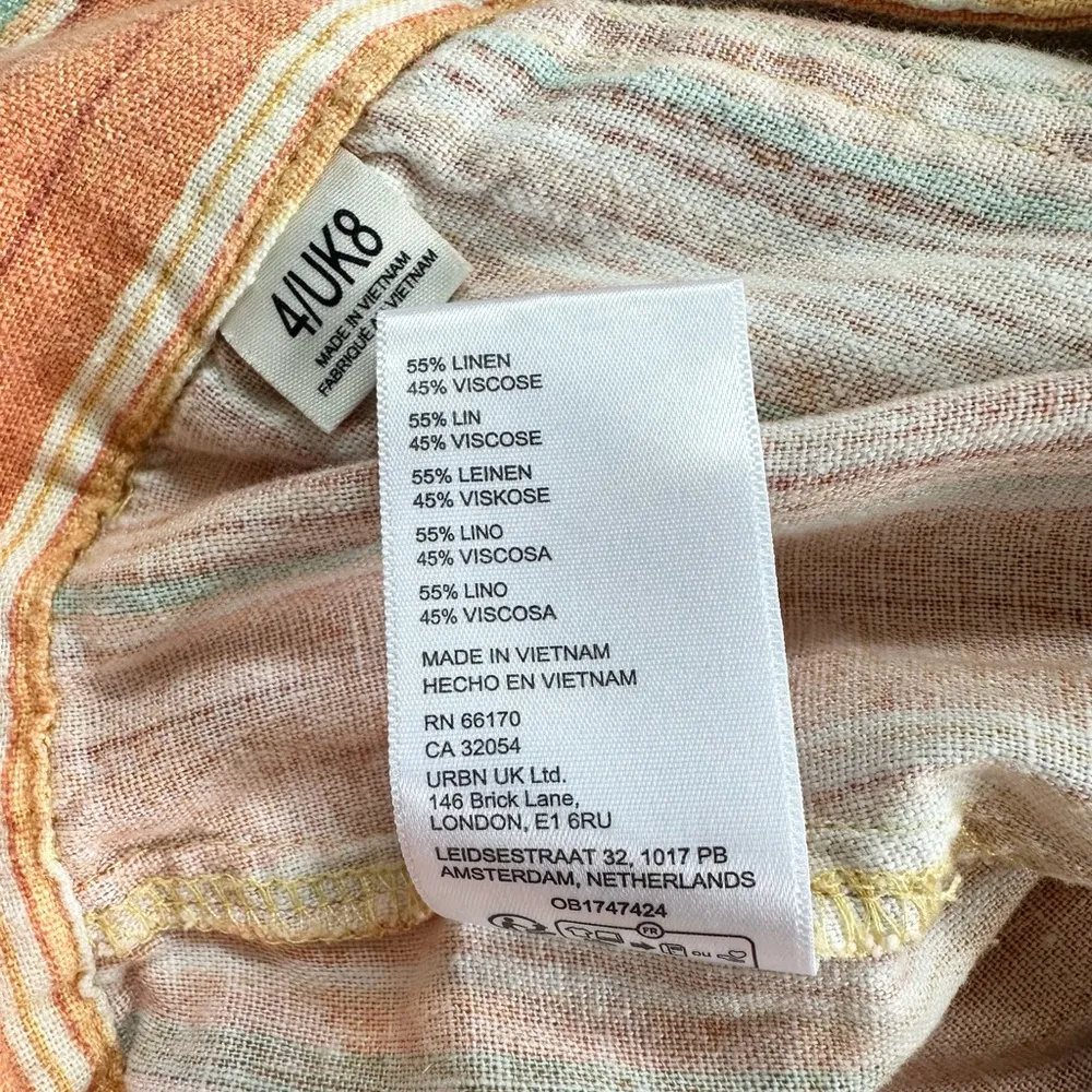 BDG Rae Wide Leg Cargo Linen Pants - Image 8