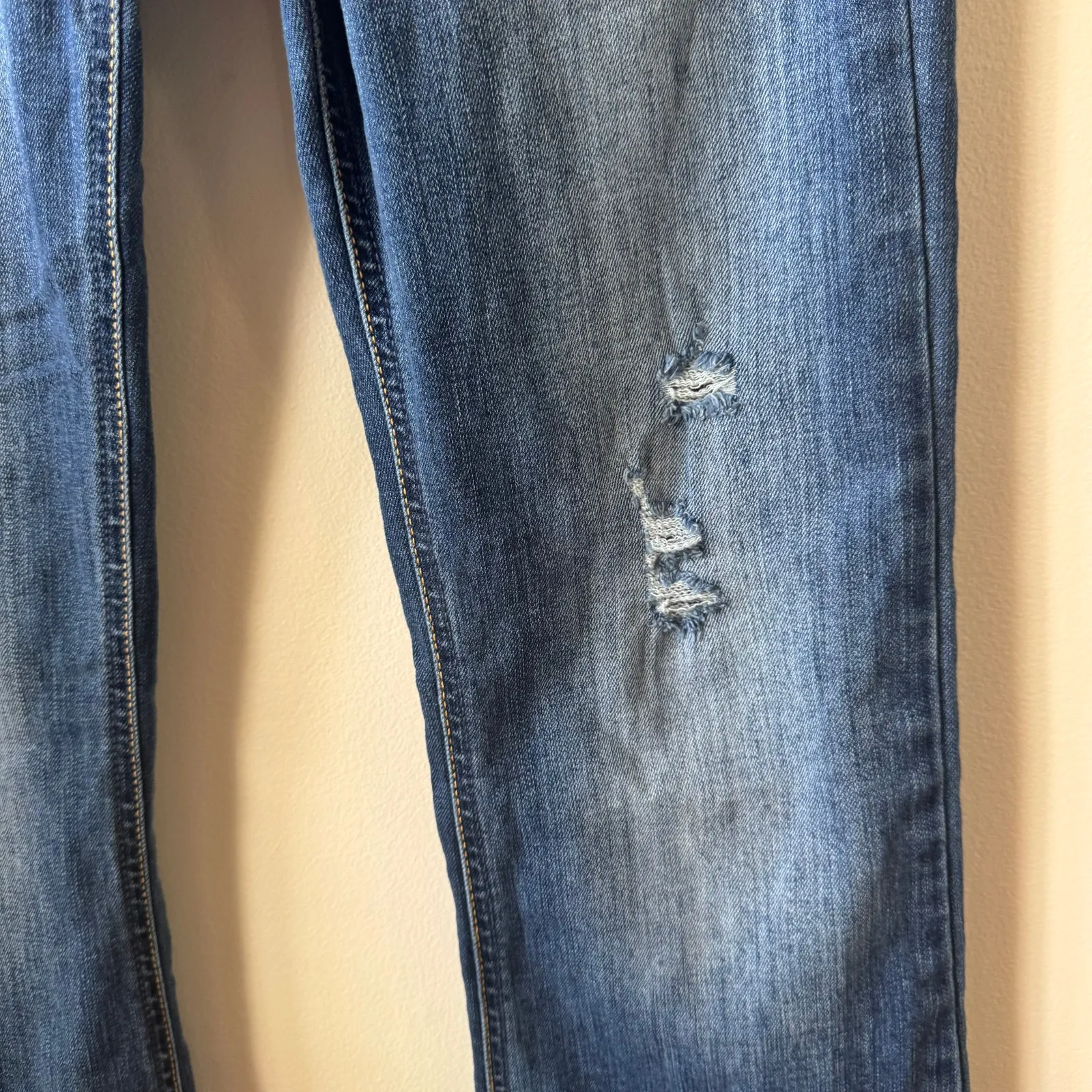 Hollister Jeans Women 5R Blue Bootcut High Waist Y2K Pocket Western Country - Image 4