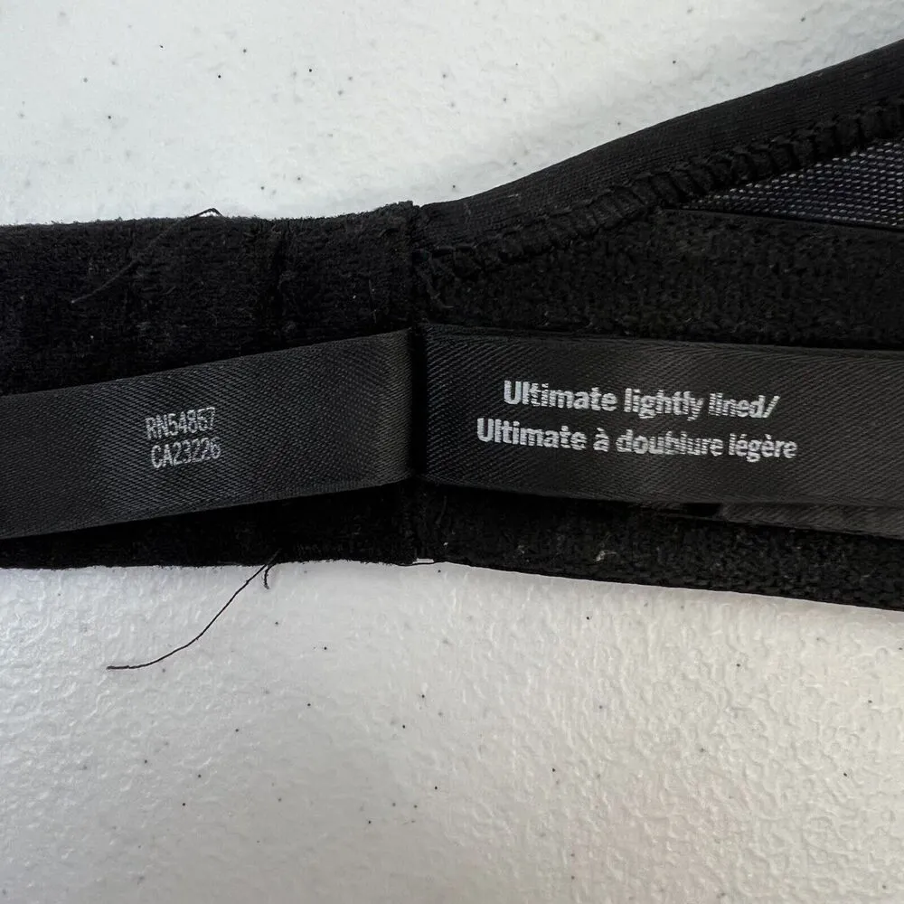 Victoria’s Secret PINK Active Sz M Sport Bra Ultimate Lightly Lined Black Floral Size M - Image 11