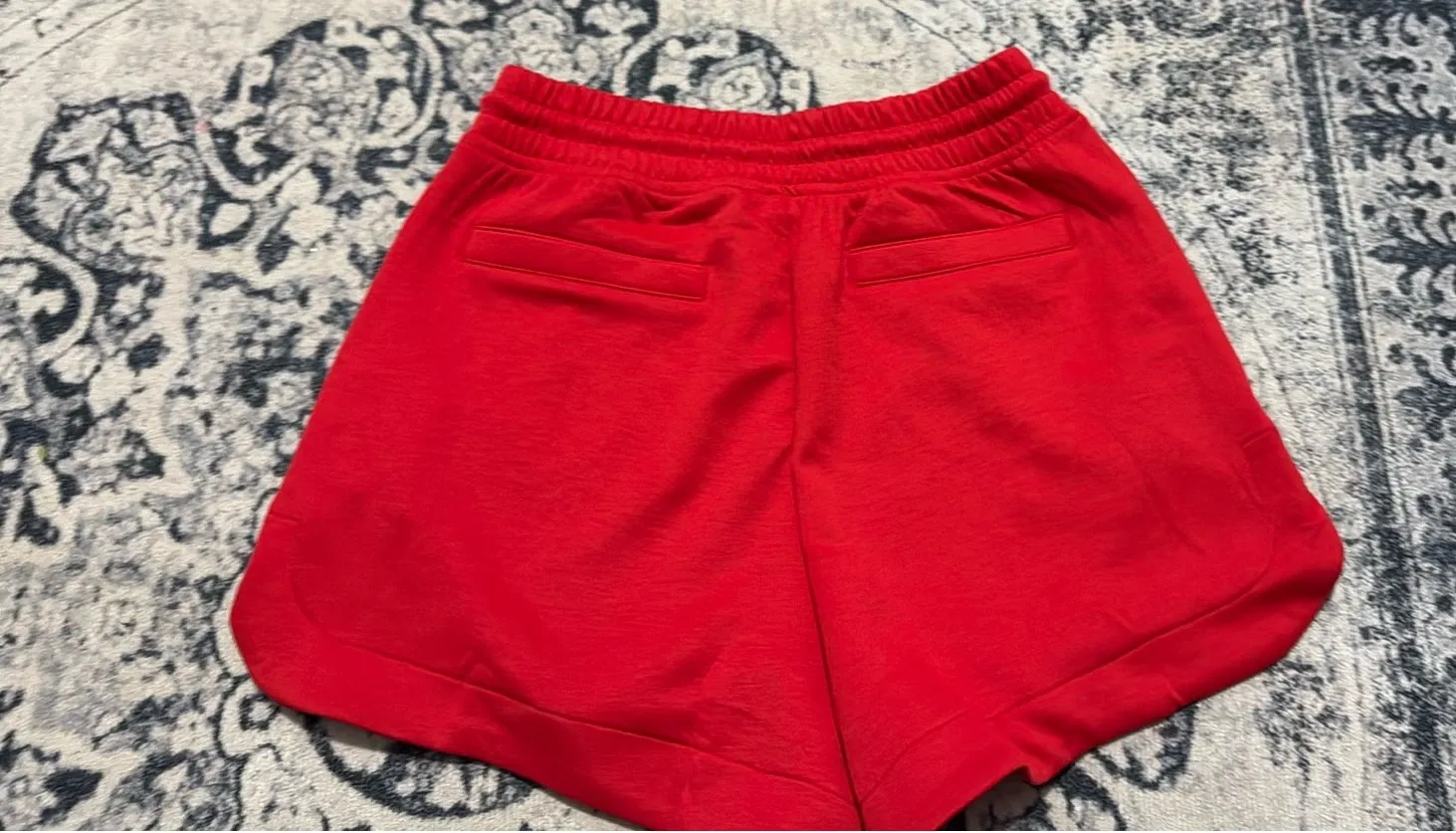 red lounge shorts - Image 2