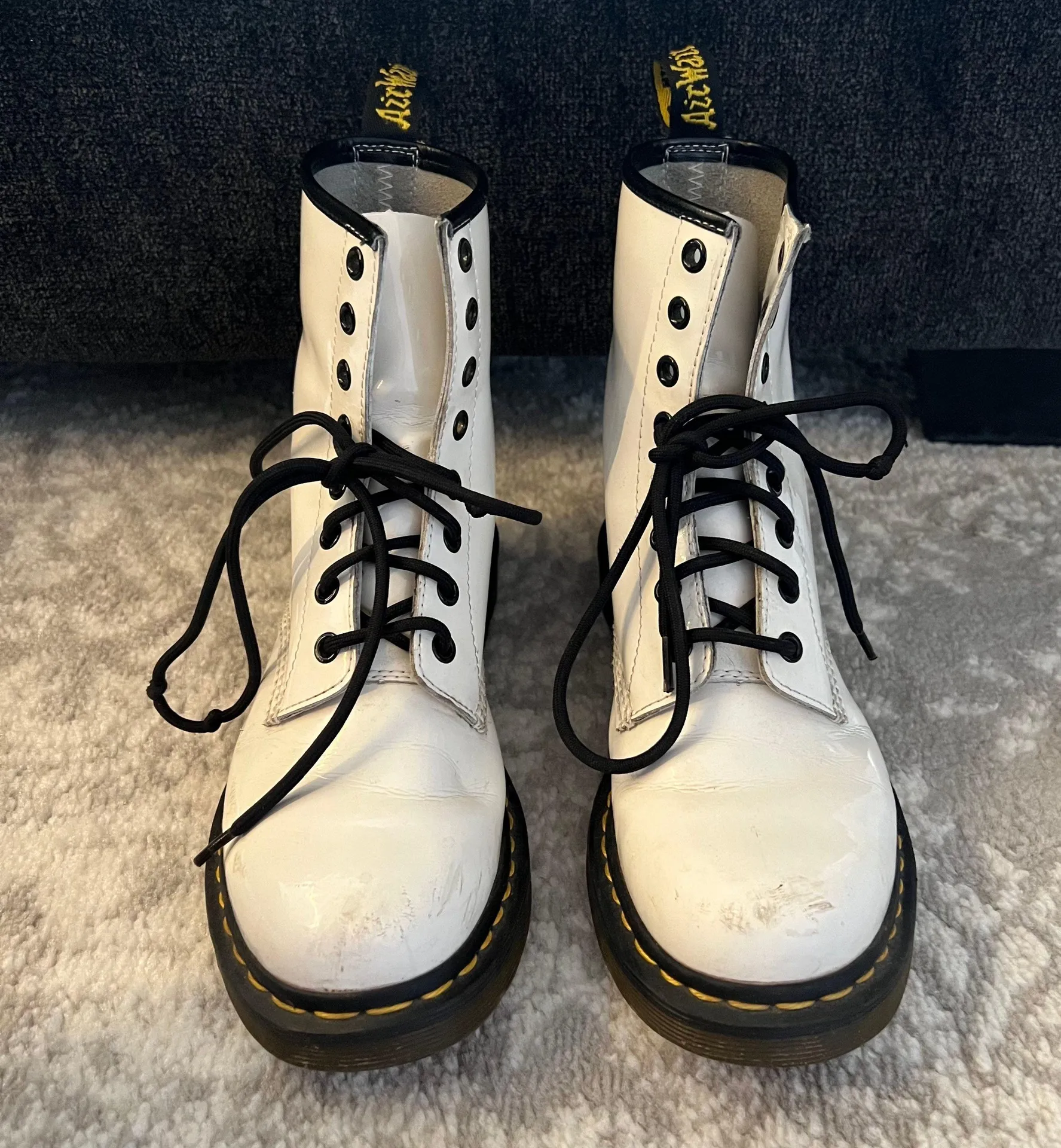 Dr. Martens White Patent Leather Doc - Image 3