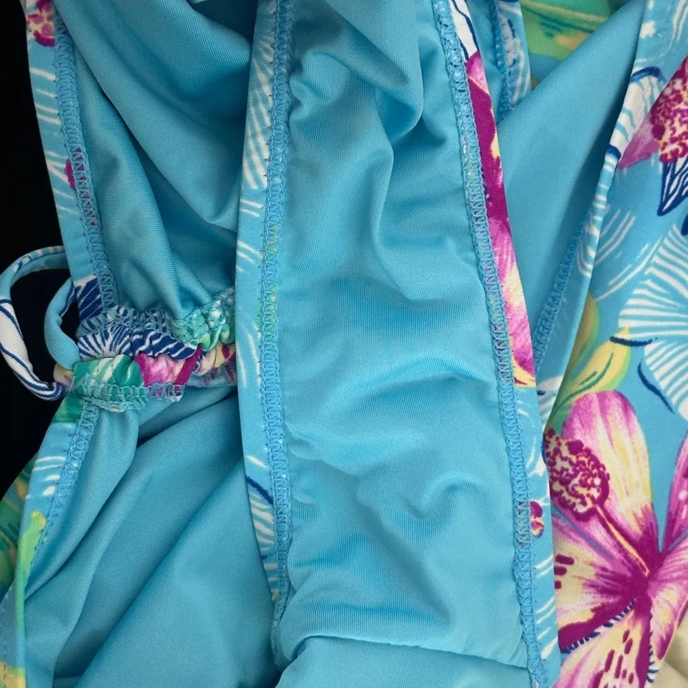 Stella Parker Collection Hawaiian Floral Novelty Print Swim Bottoms NWOT Blue Size 20W - Image 6