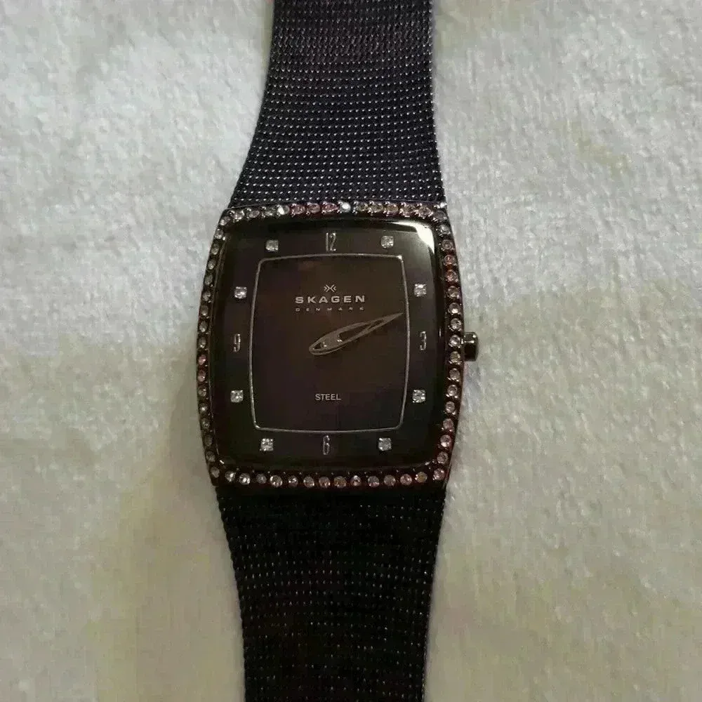 Skagen Brown Stainless Steel Mesh Watch • Needs New Battery - Image 9