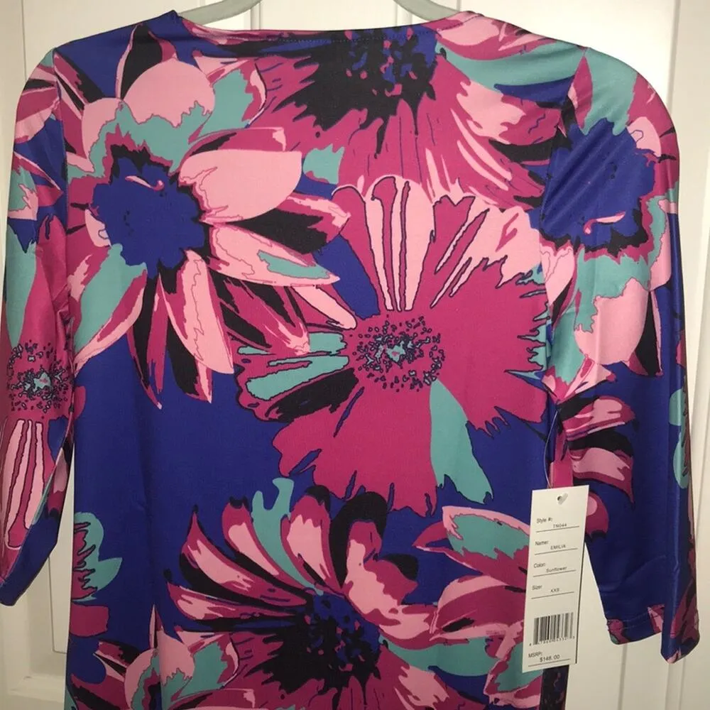 TRACY NEGOSHIAN Emilia Printed Shift Dress xxs - Image 9