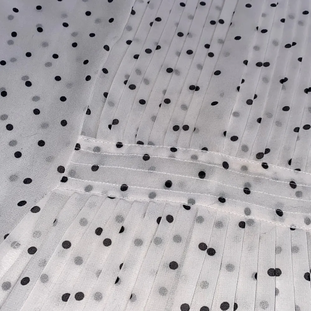 Zara Trafaluc sheer polka dot pleated blouse. - Image 7